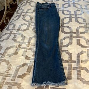 loft crop flared jeans